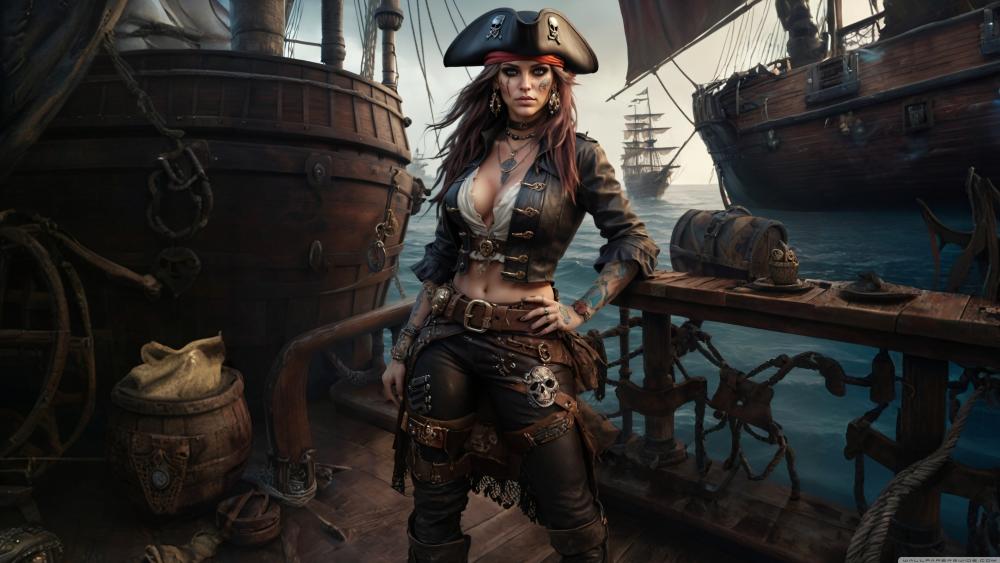 Pirate Queen of the High Seas wallpaper