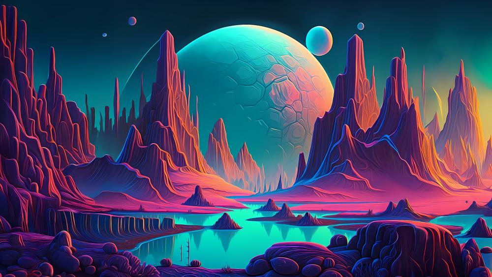 Alien Dreamscape Wonders wallpaper