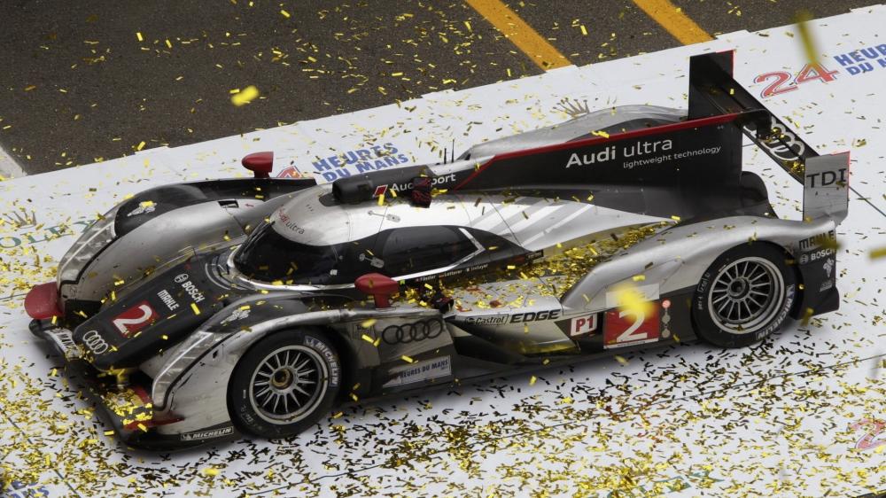 Title  Audi Triumphs at Le Mans Glory wallpaper