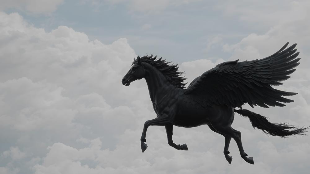 Flying Pegasus wallpaper