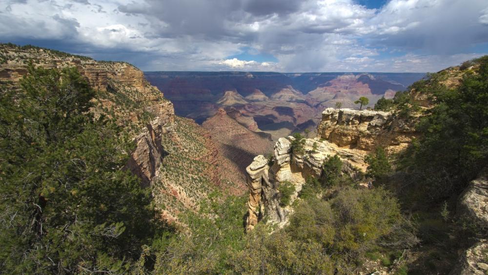 Majestic Views of the Grand Canyon Valley wallpaper