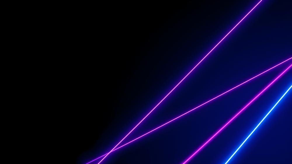 Neon Lines on Black Backdrop wallpaper