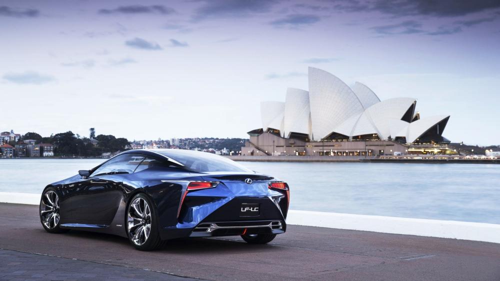 Lexus Elegance with Iconic Sydney Backdrop wallpaper