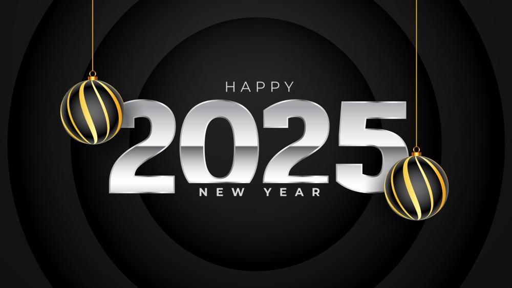 Happy New Year 2025 in Stunning 4K wallpaper