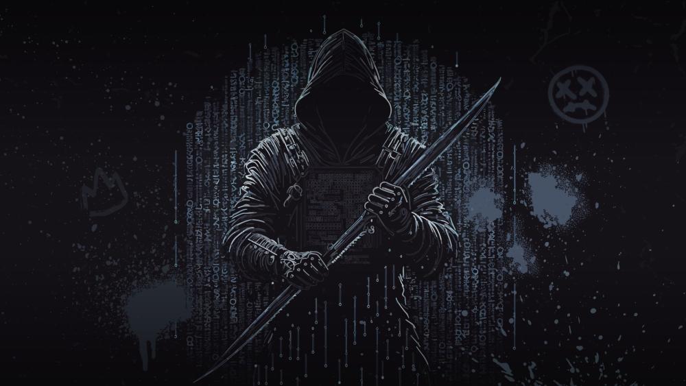 Mystic Hacker in the Shadows wallpaper