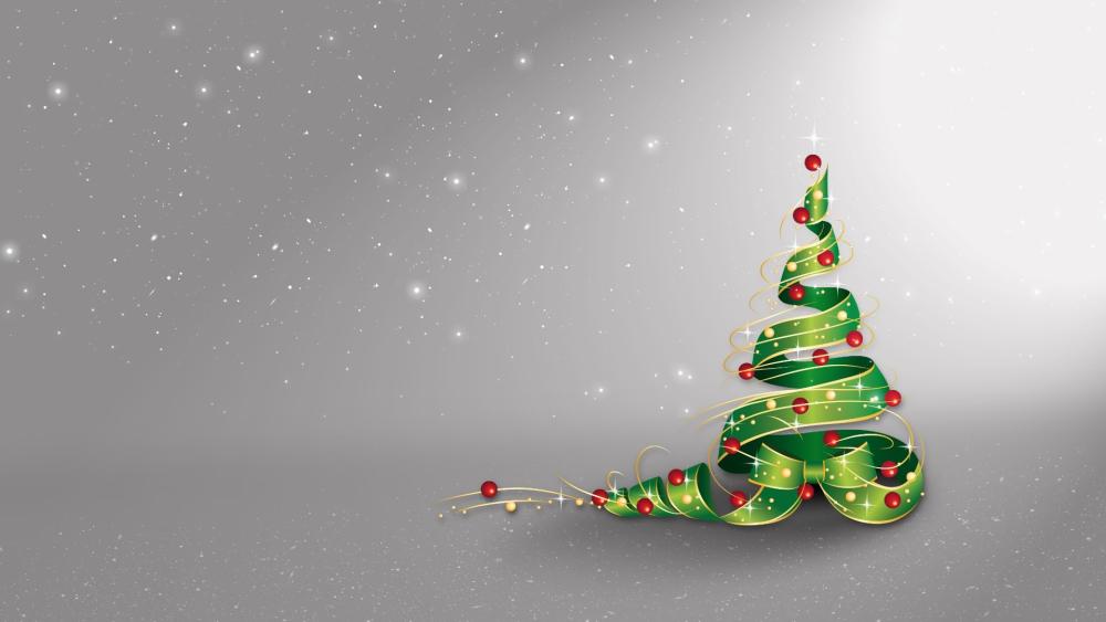 Magical Christmas Tree Whirlwind wallpaper