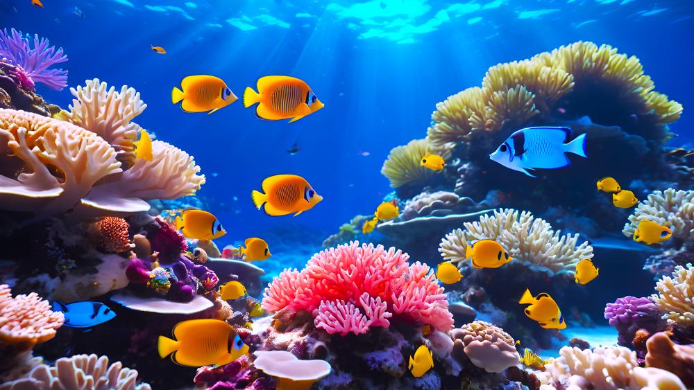 Vibrant Underwater World in Stunning 5K wallpaper