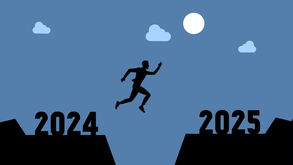 Leap into New Year 2025 wallpaper