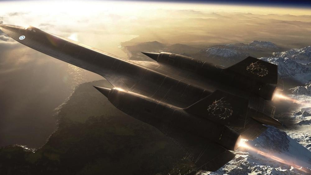 Soaring Through the Heavens: The SR-71 Blackbird wallpaper