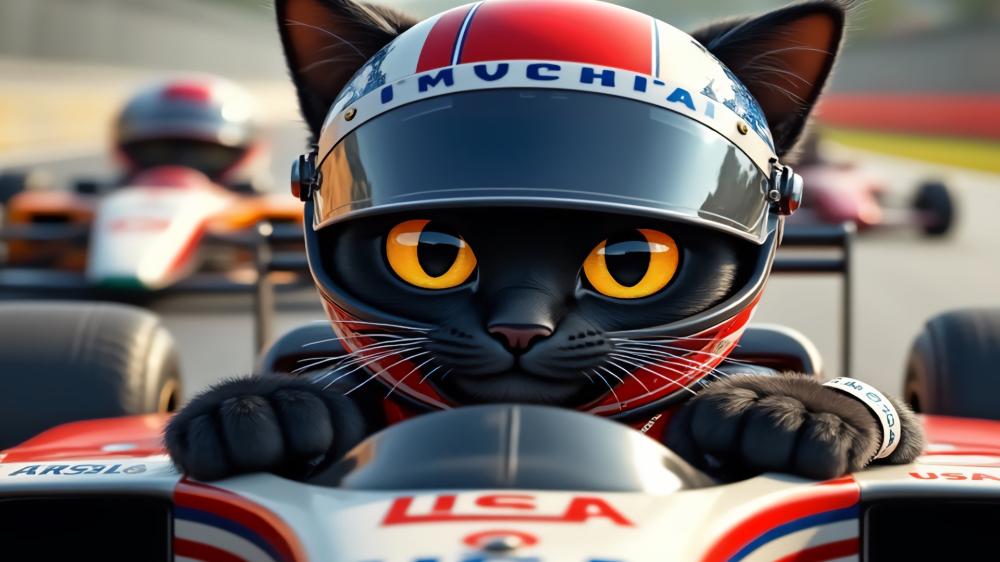 Black Cat F1 wallpaper