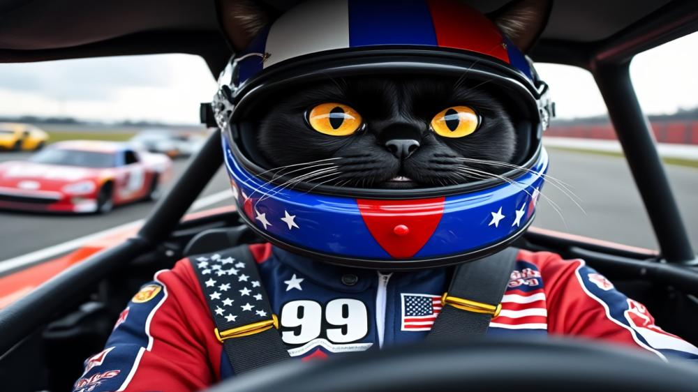 Black Cat NASCAR wallpaper