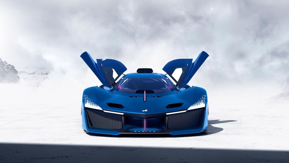 Dream Car Elegance Unleashed in Blue wallpaper