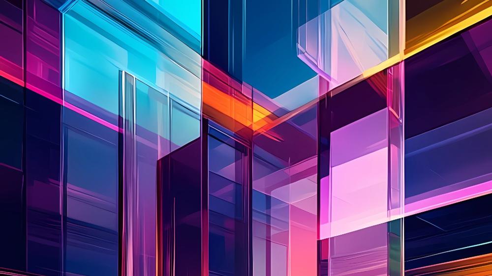 Abstract shapes wallpaper