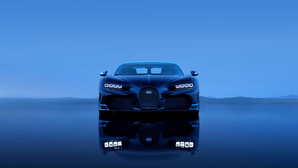 Blue Bugatti Chiron Dream wallpaper