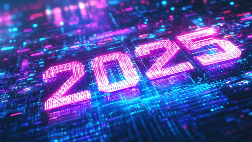 Celebrating the Arrival of 2025 in Style wallpaper