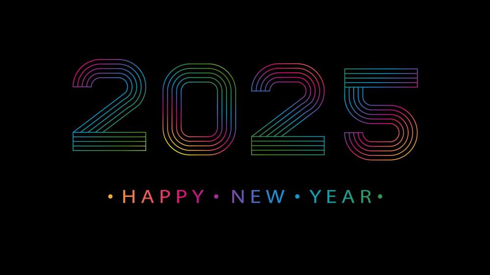 Festive 2025 New Year Celebration Wallpaper wallpaper