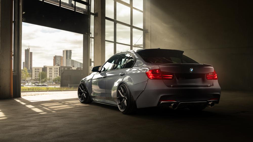 BMW F30's Urban Elegance in 5K Detail wallpaper