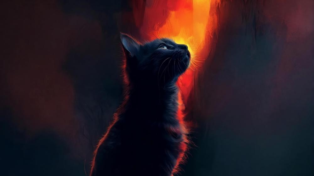 Feline Flare wallpaper