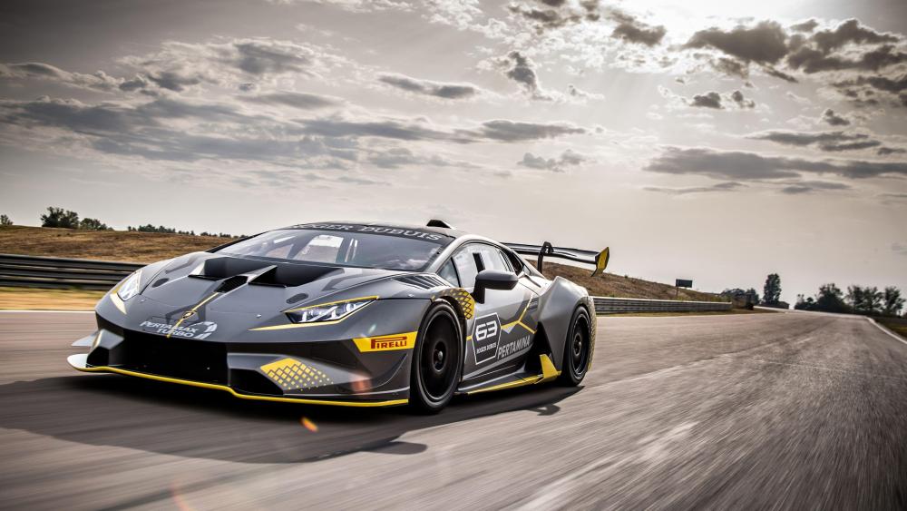 Lamborghini Huracan Super Trofeo on Track wallpaper