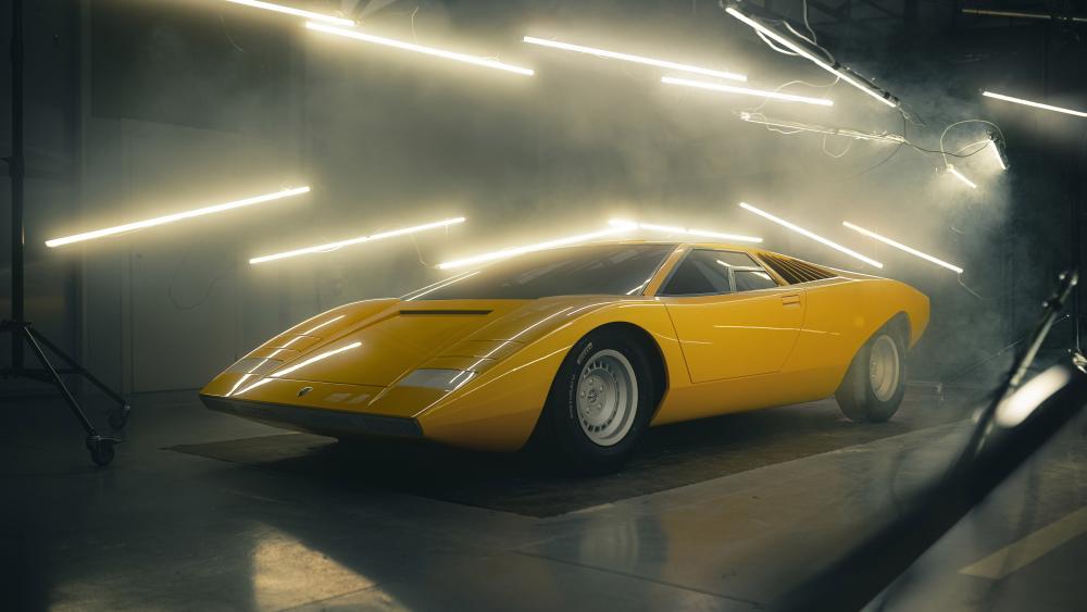 Lamborghini Countach LP500 Concept Shine Bright in 4K wallpaper