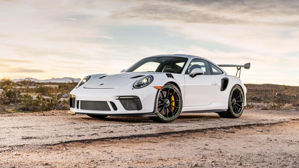 Porsche 911 GT3 RS in Scenic Landscape wallpaper