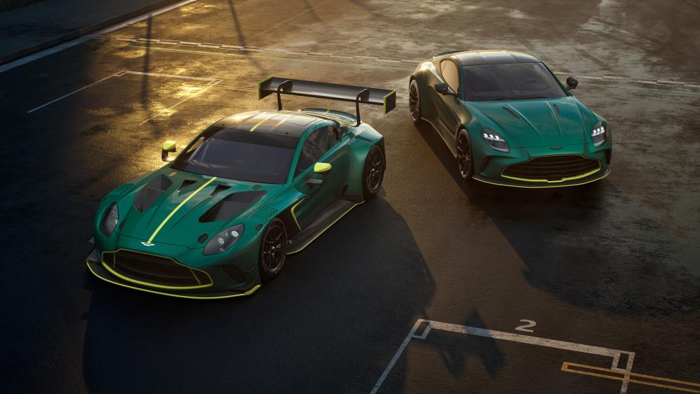 Aston Martin Vantage GT3 Dual Display wallpaper