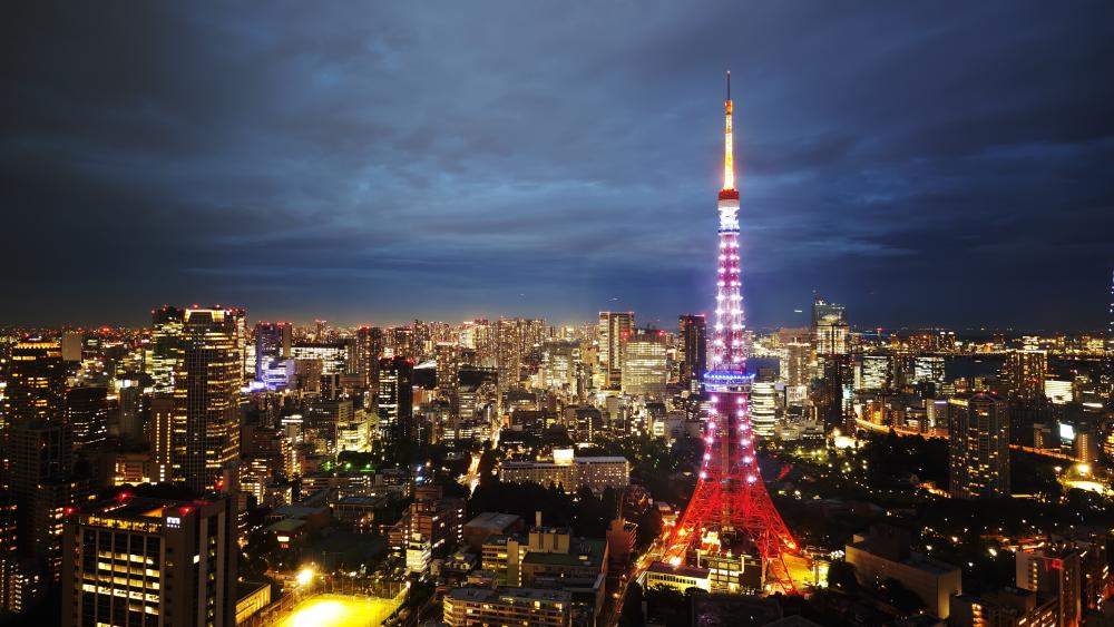 Tokyo Tower night view  wallpaper