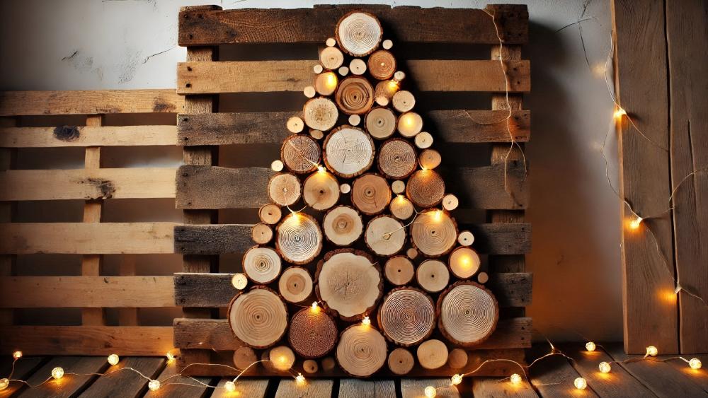 Christmas Wooden Wonderland wallpaper