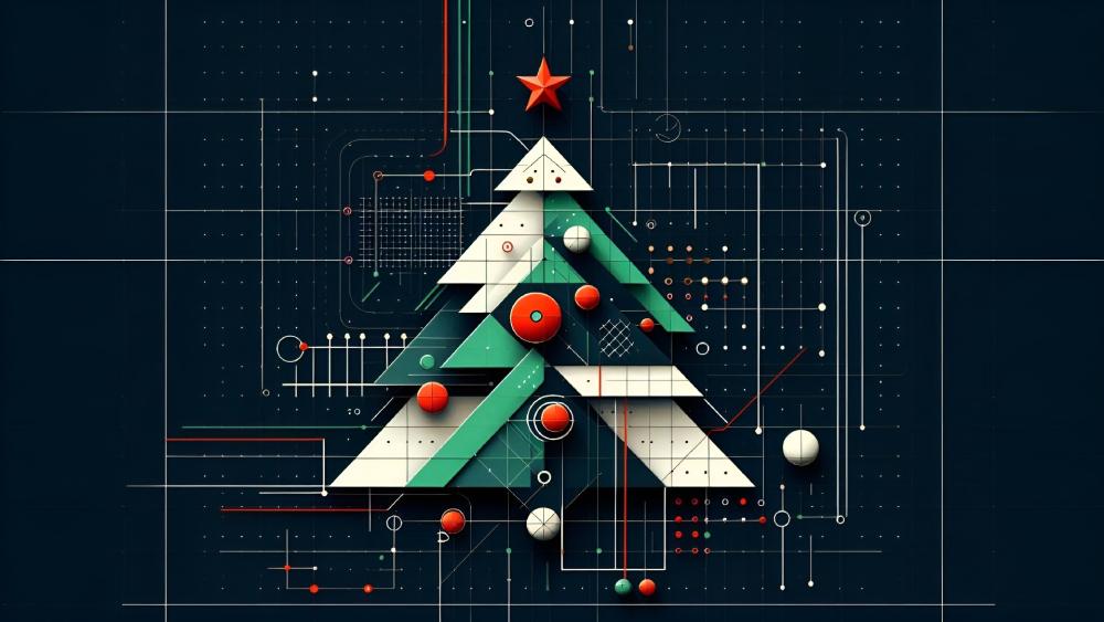 Santa's Motherboard wallpaper