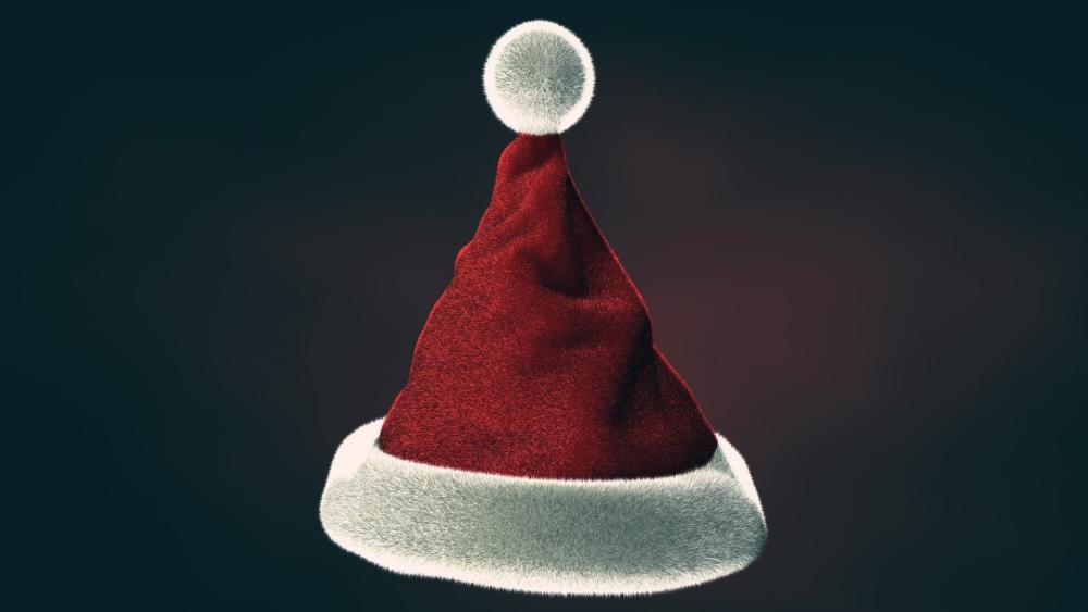 Santa Hat Holiday Charm wallpaper