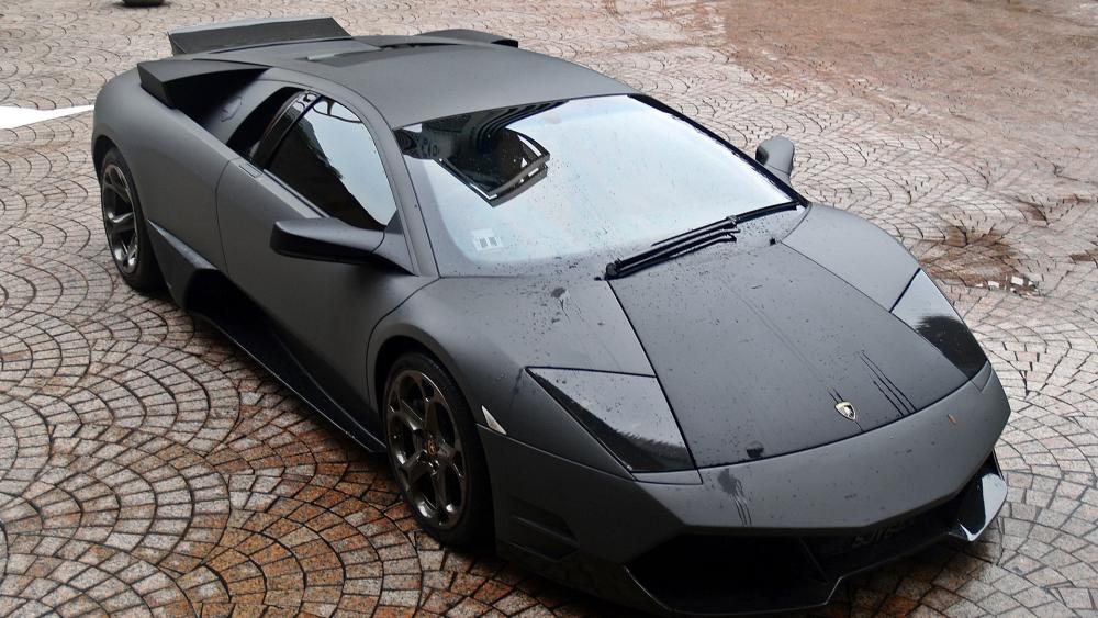 Lamborghini Murcielago Elegance in Black wallpaper