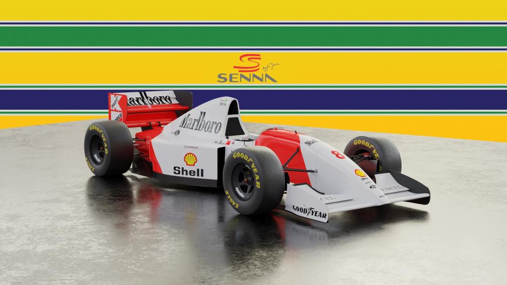 Senna F1 1993 wallpaper