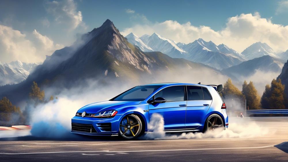 20th Anniversary Golf R Doing Donuts wallpaper