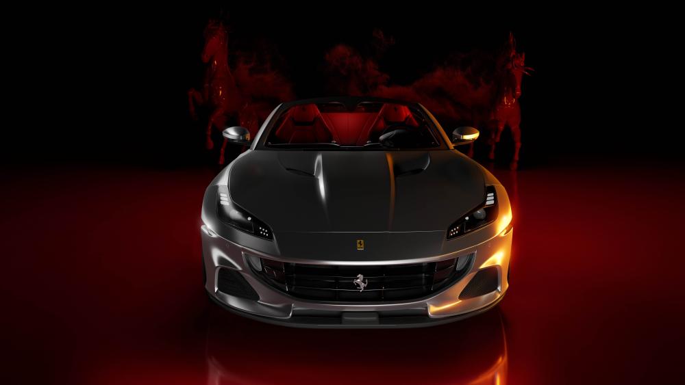 Ferrari Portofino Elegance in 8K Detail wallpaper