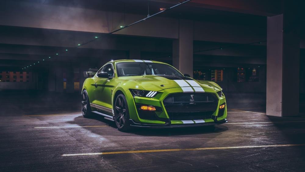 Green Beast Unleashed in Urban Jungle wallpaper