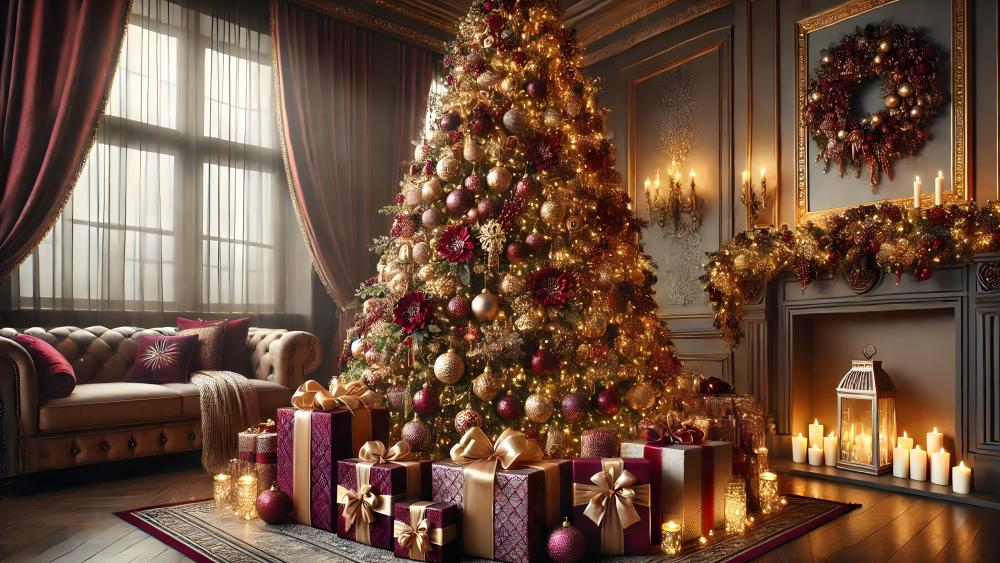 A Gilded Christmas wallpaper