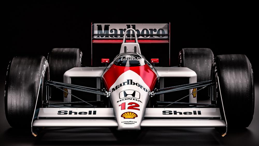 Senna's Legendary Racing Machine wallpaper