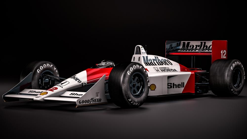 McLaren MP4/8 Racing Icon on Display wallpaper