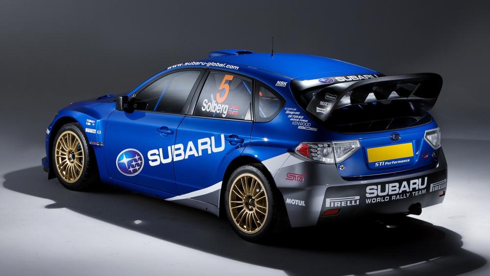 Subaru Rallying Legend in Action wallpaper