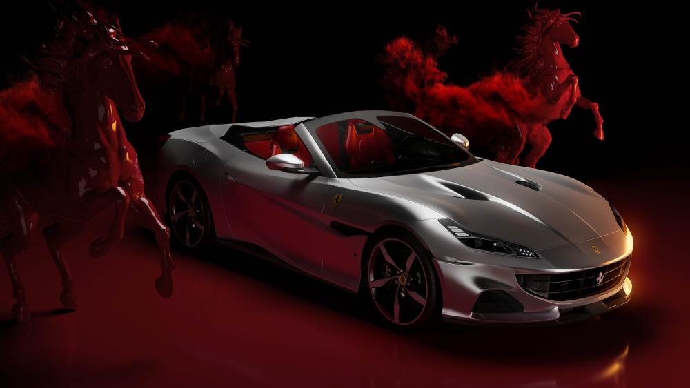 Ferrari Portofino Elegance in Motion wallpaper