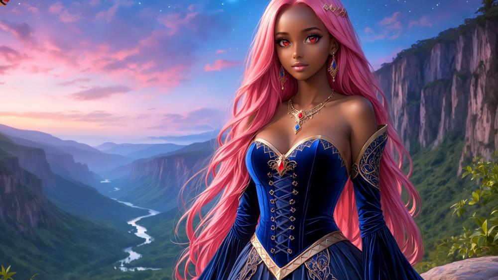 Princess of the Enchanted Valley wallpaper