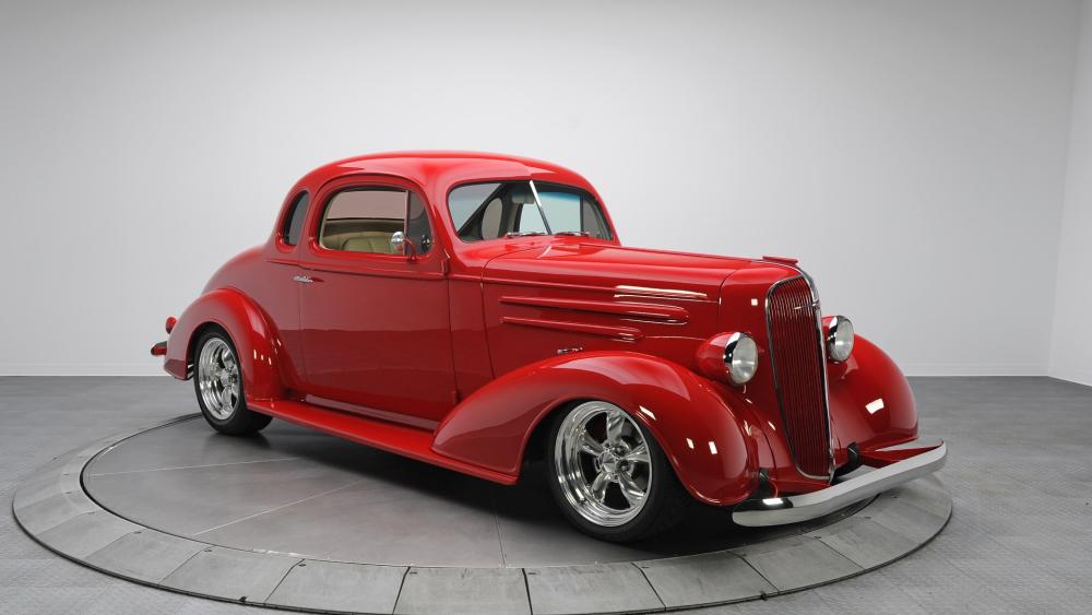 Hot Rod Elegance in Scarlet Red wallpaper