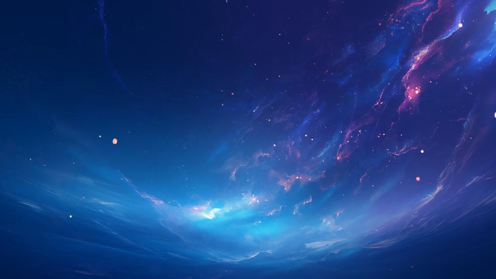 Starry Cosmos Reimagined in AI Art wallpaper