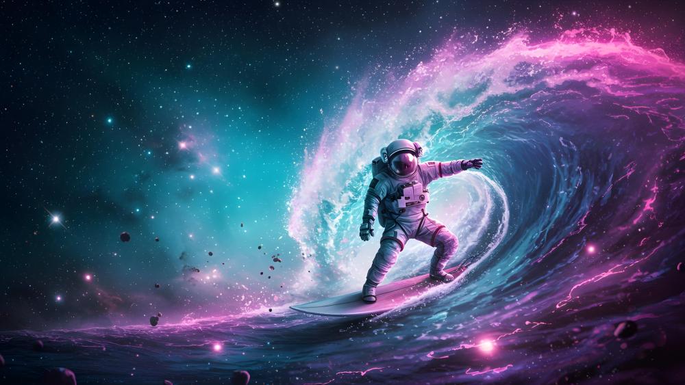 Space Wave wallpaper