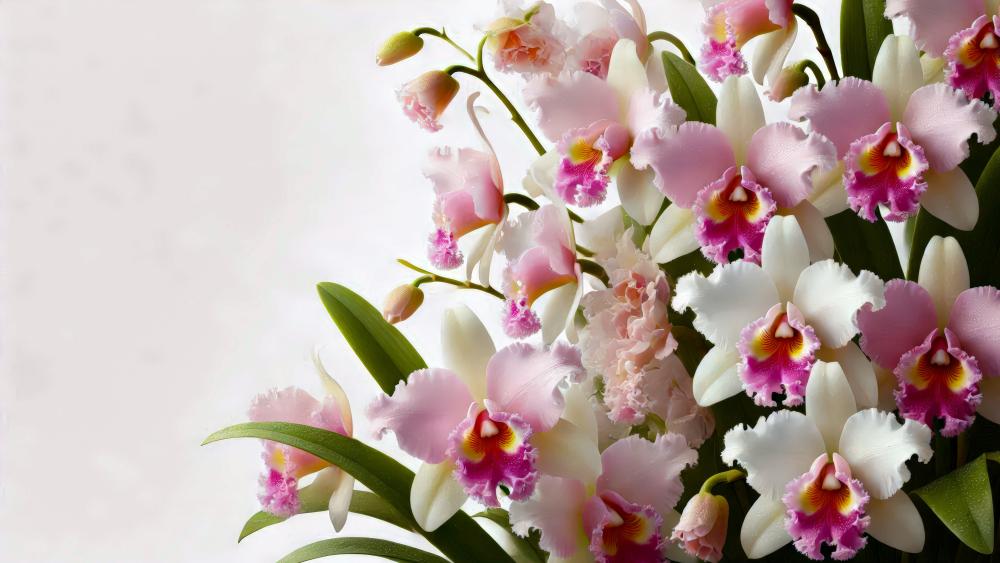 Lowly Orchid flowers wallpaper