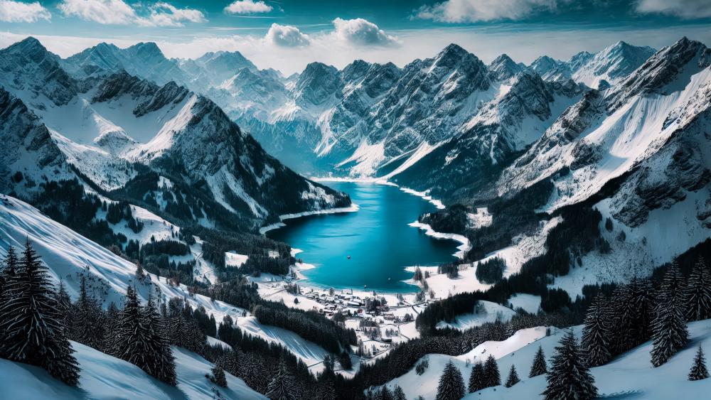 The Snowy Mountains wallpaper