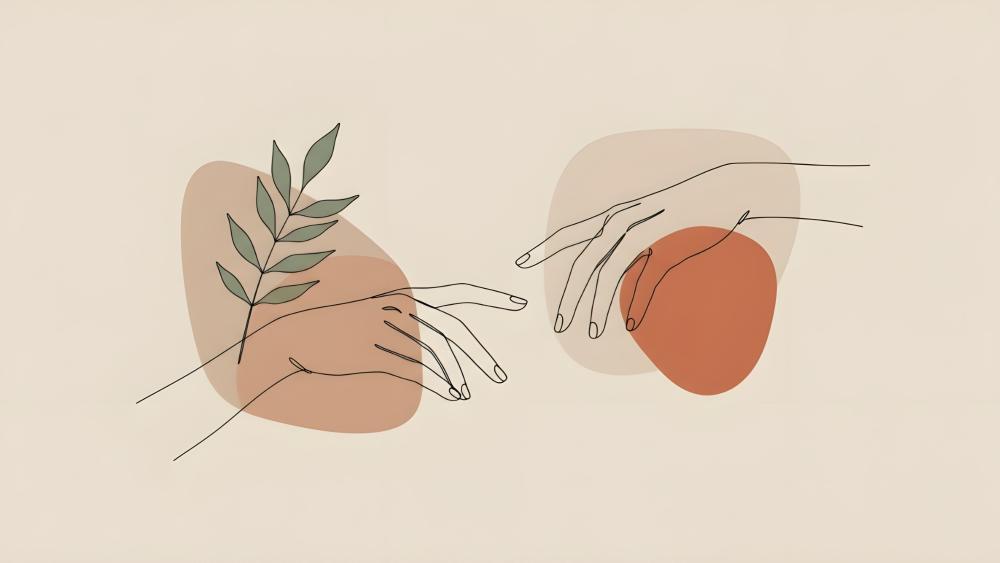 The Language of Touch wallpaper