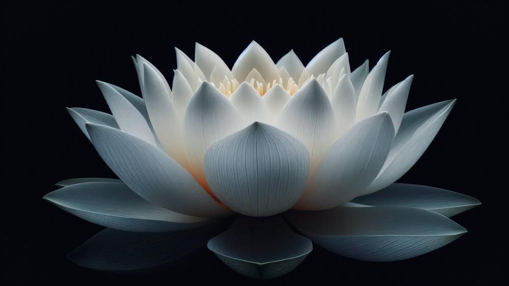 A white lotus closeup wallpaper