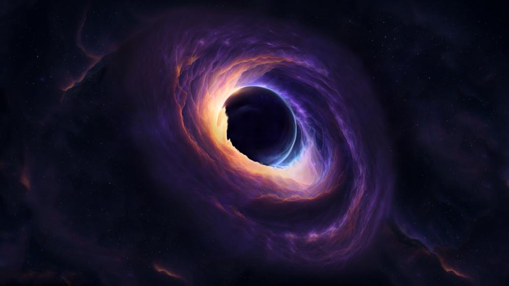 Mystical Vortex in Cosmic Abyss wallpaper