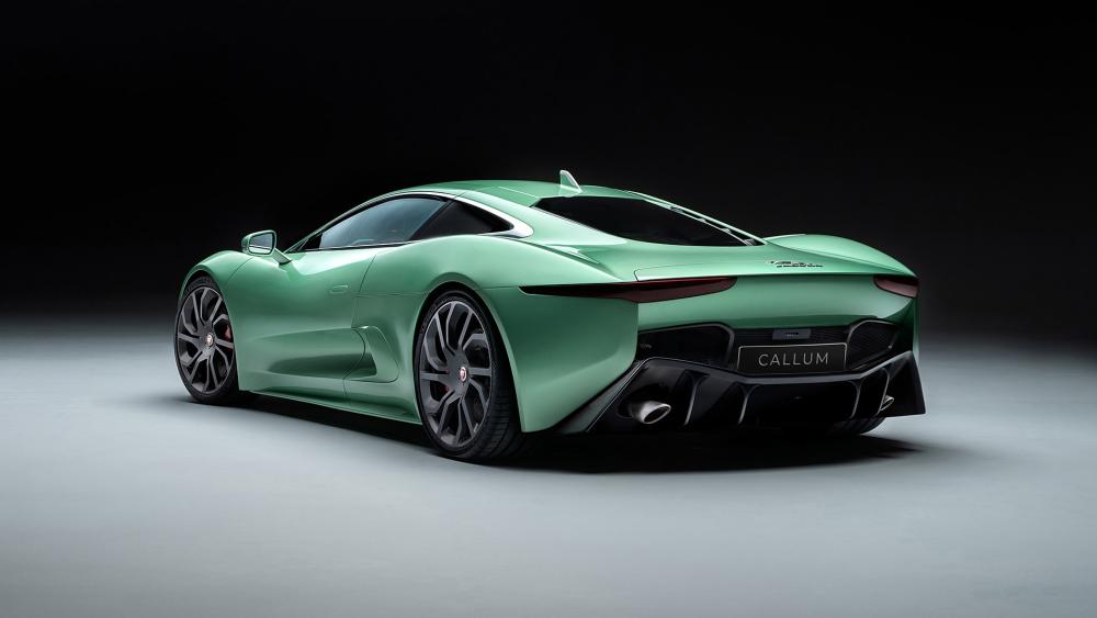 Dreaming in Green Luxury Elegance and Power of Jaguar C-X75 Callum wallpaper